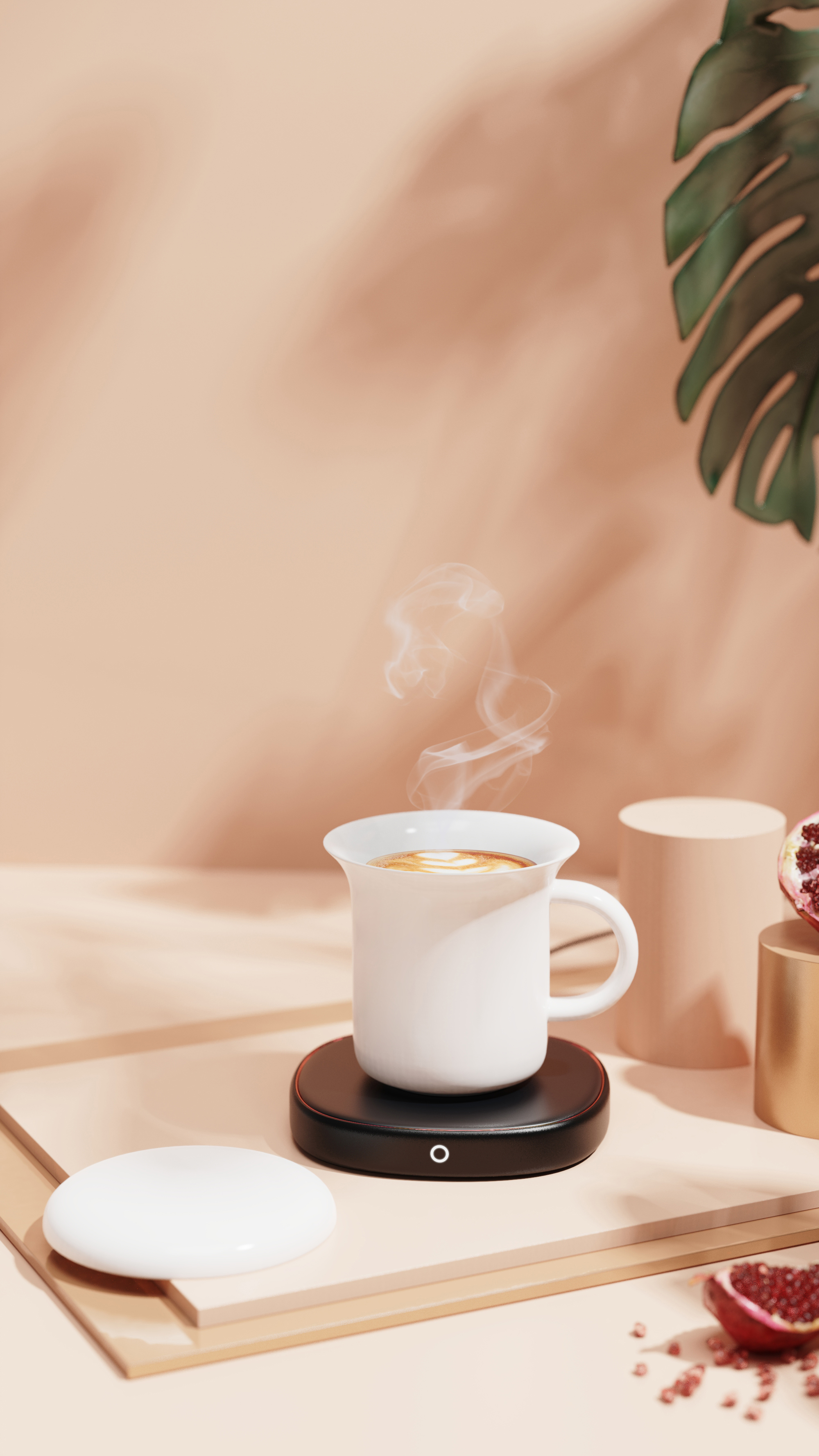 Thermostatic coaster，