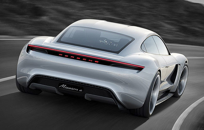 Porsche，mission-e，Electric sports car，conceptual design，Sports car design，