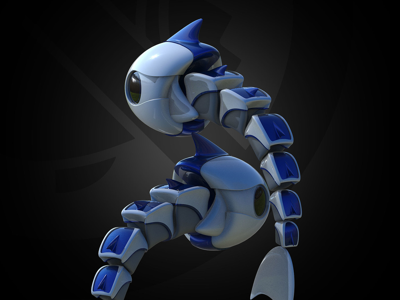 2020 red dot design concept award，Bionic positioning fish，app，gps，intelligence，