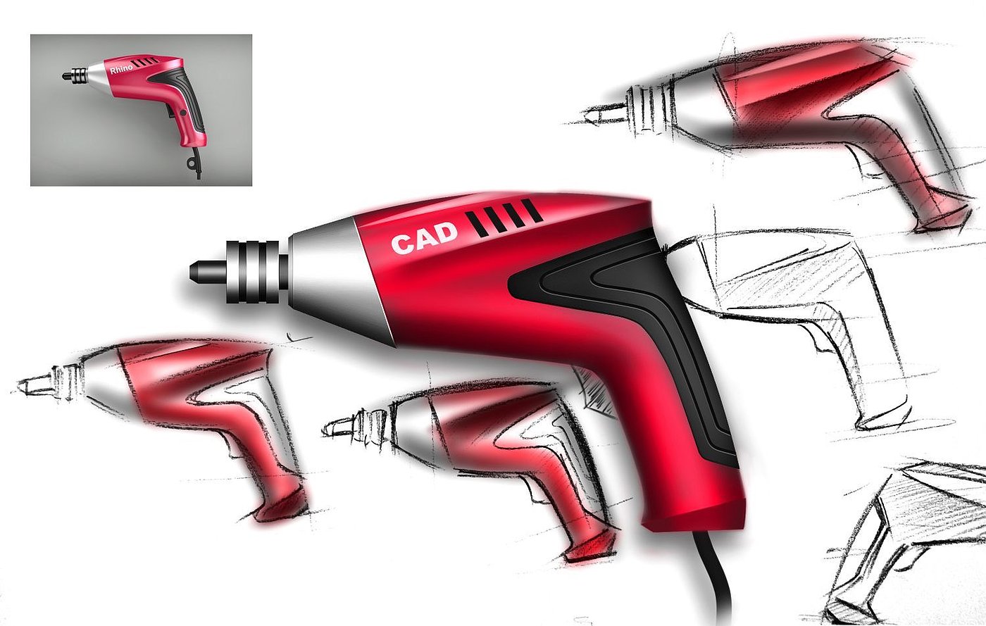 simple and easy，Electric drill，Tool design，