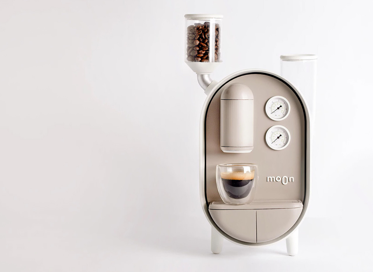Steampunk and lovely combination，It has the function of traditional Italian espresso machine，clean，Have a sense of science and technology，