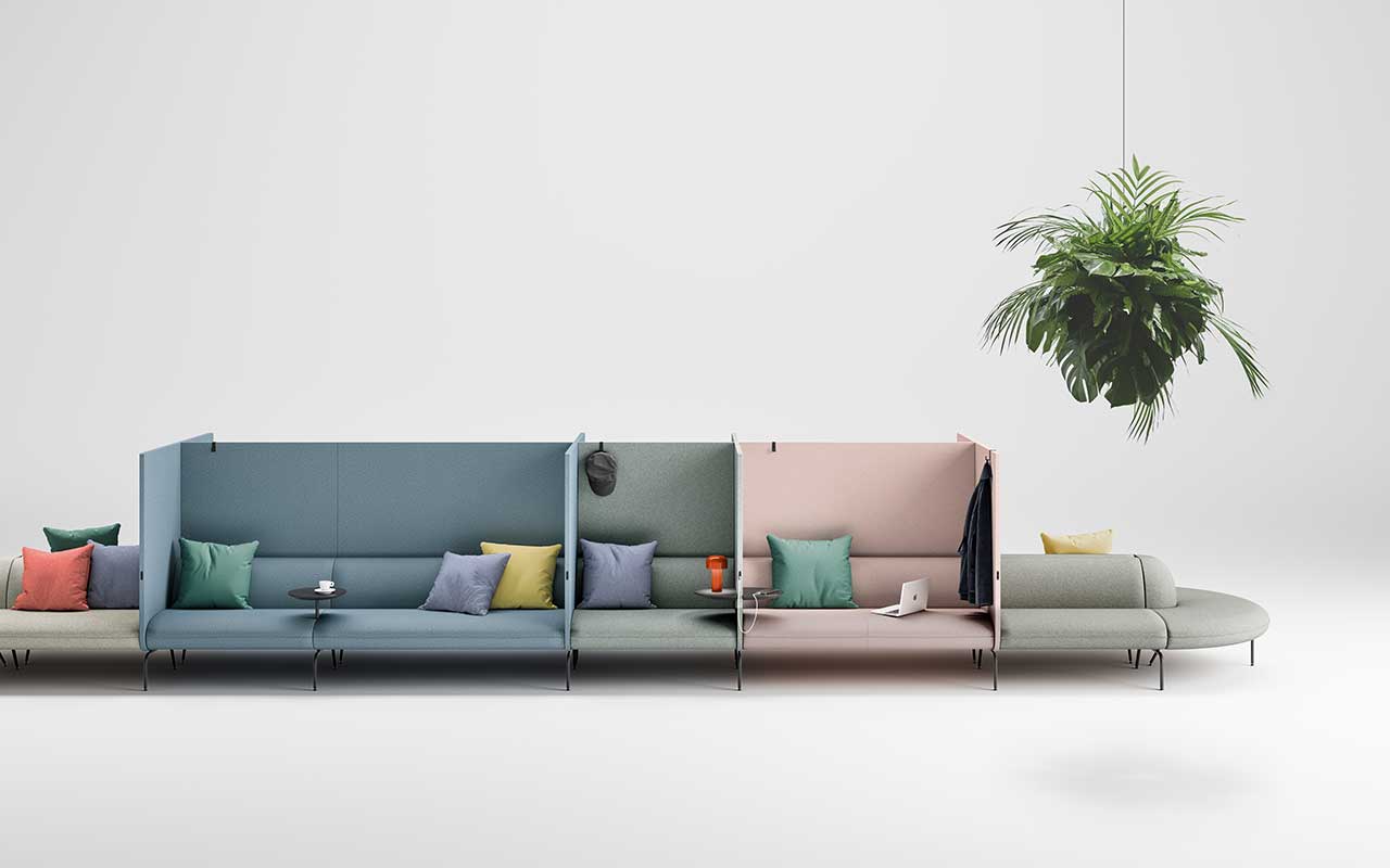 Combined sofa bed，LucidiPevere，Modular seat system，