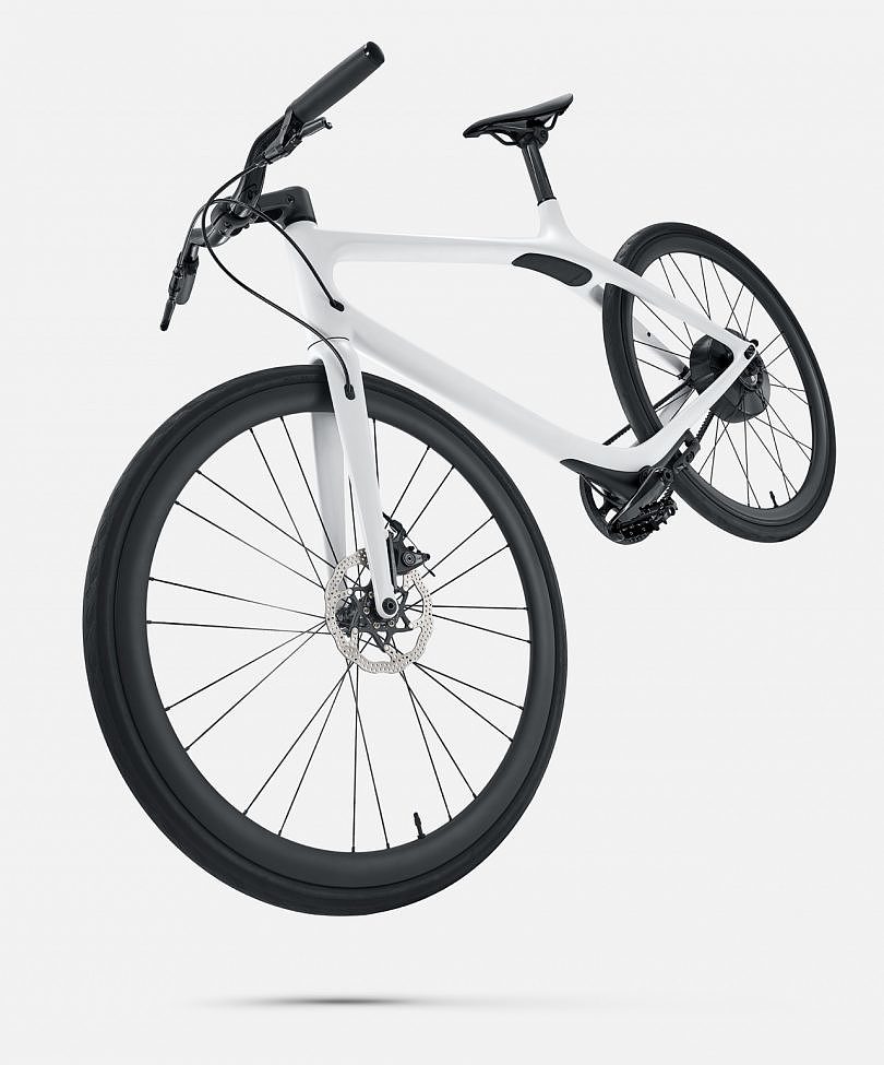 Carbon fiber bicycle，Electric auxiliary hub，Ultra light electric bicycle，Hybrid electric vehicle，Minimalism，