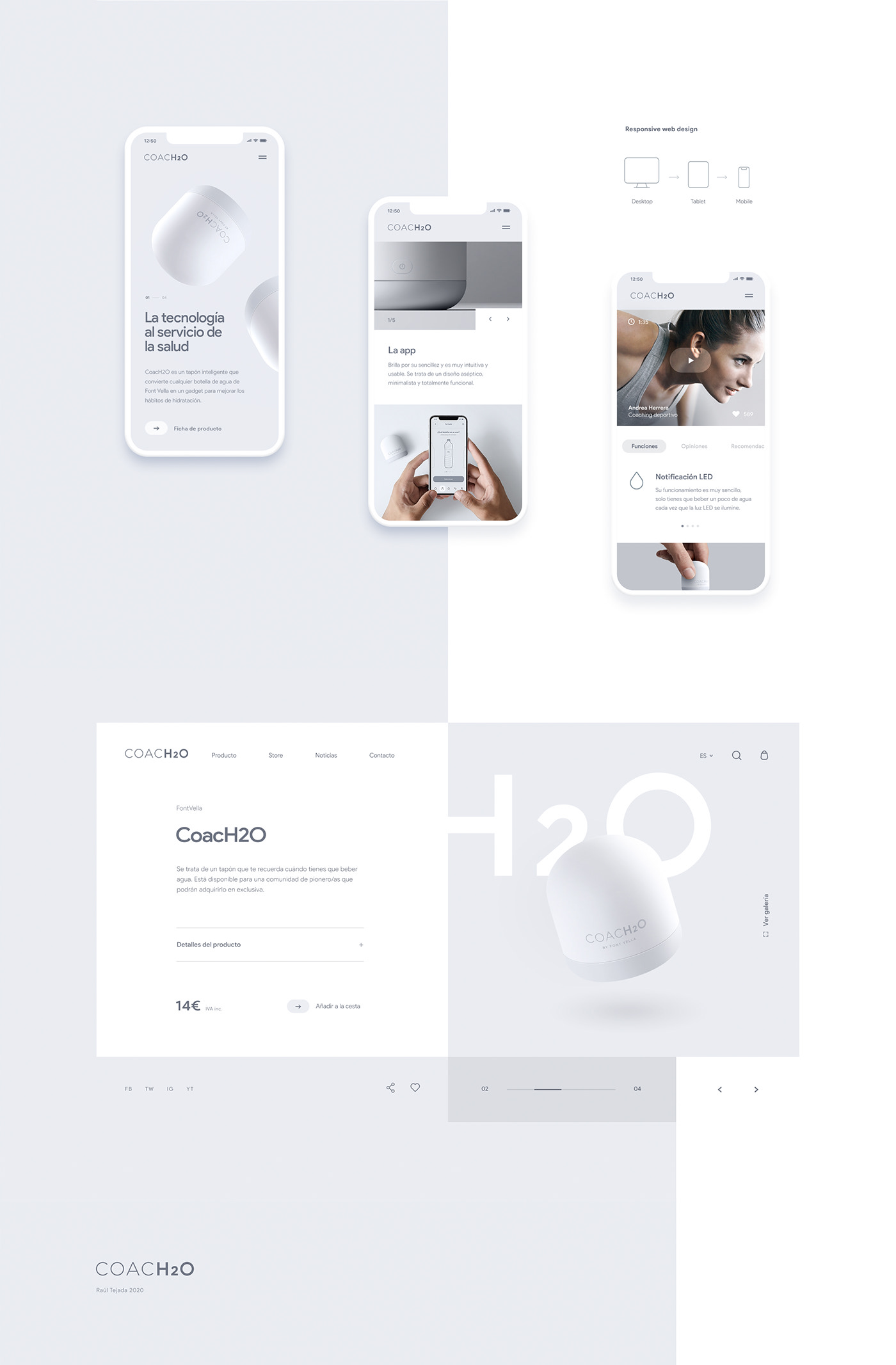 water，app，Web Design ，Brand promotion，