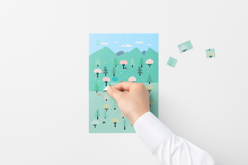 Sticker，Sato Da，Calendar design，