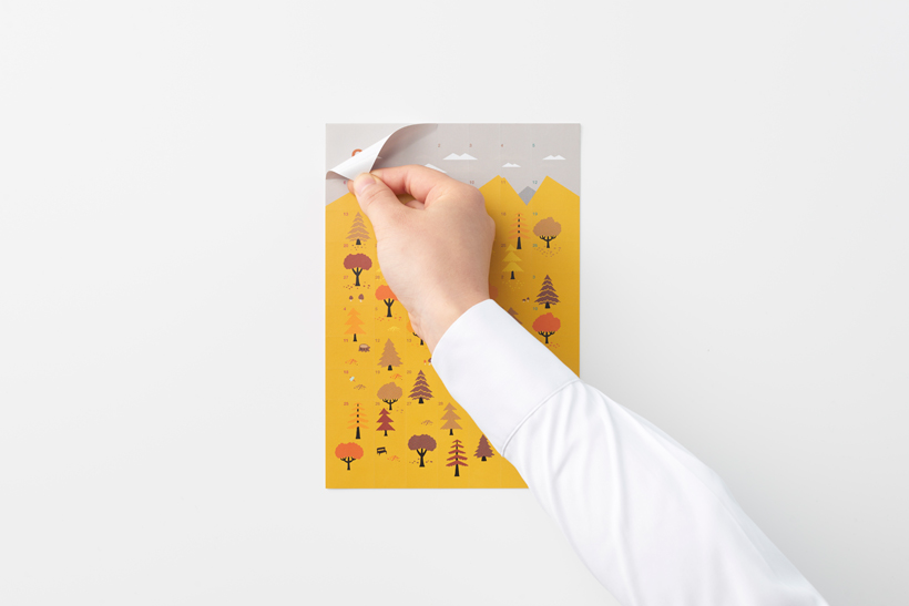 Sticker，Sato Da，Calendar design，