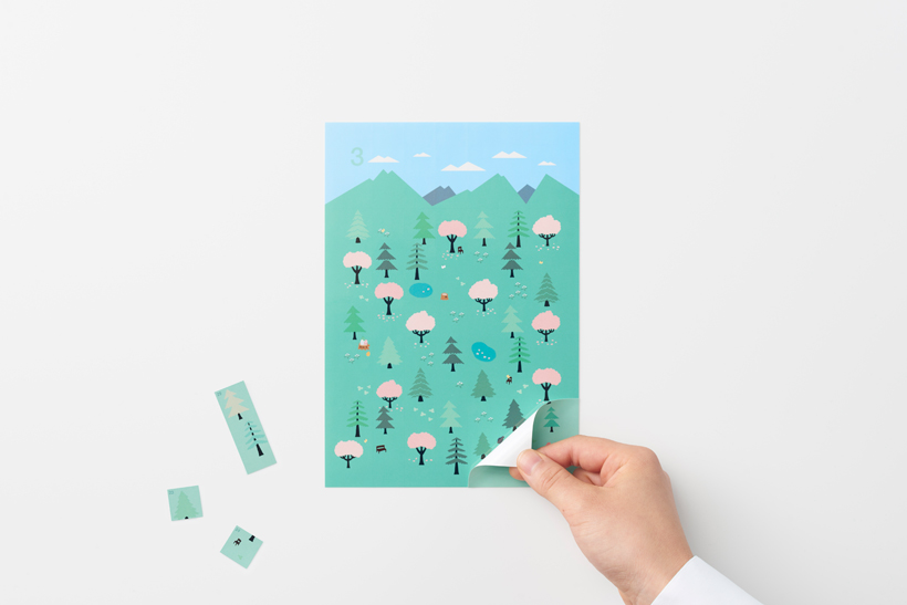 Sticker，Sato Da，Calendar design，