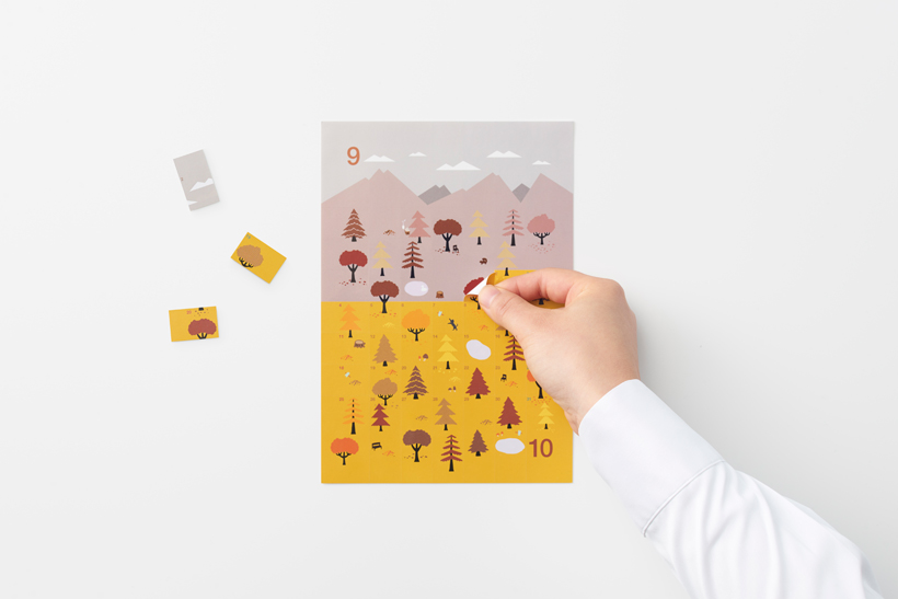 Sticker，Sato Da，Calendar design，