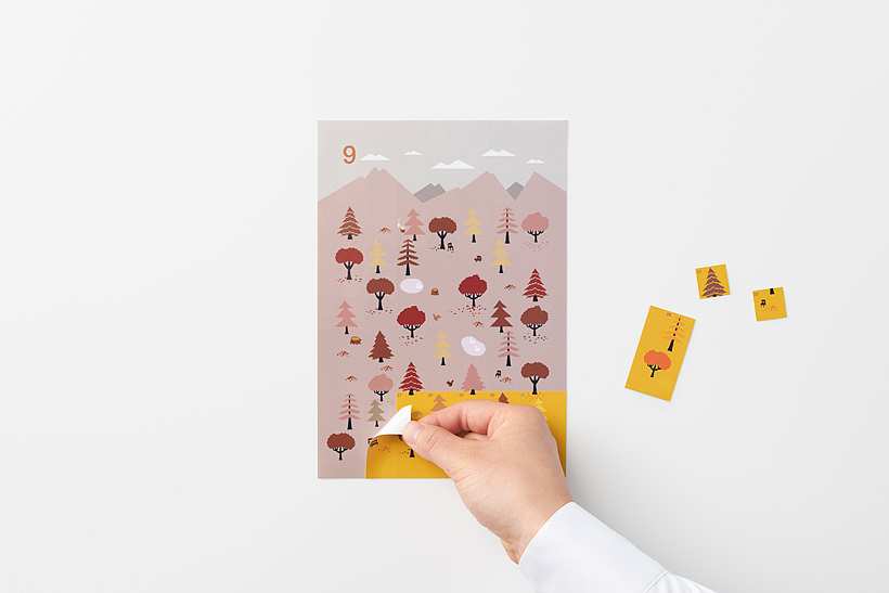 Sticker，Sato Da，Calendar design，