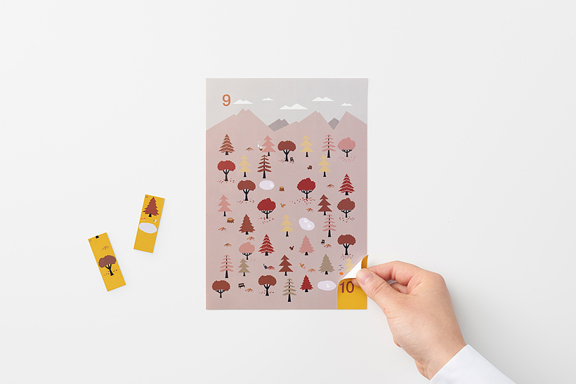 Sticker，Sato Da，Calendar design，