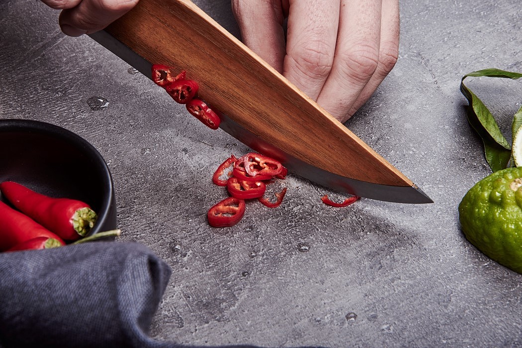 Fruit knife，light，wooden ，Blade，