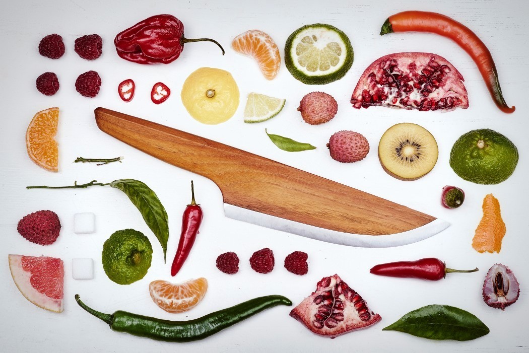 Fruit knife，light，wooden ，Blade，