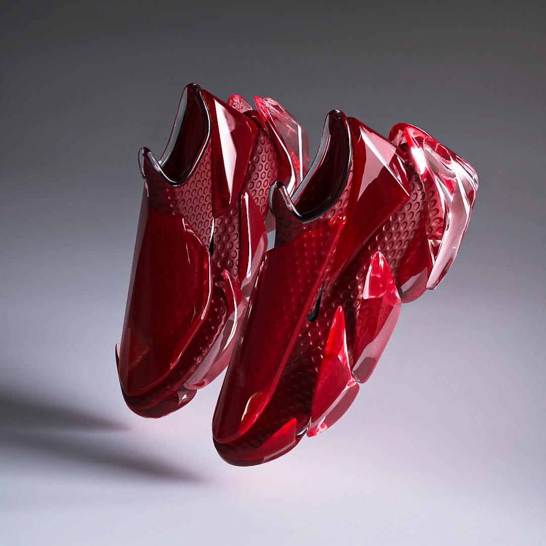 sneakers，gules，conceptual design，