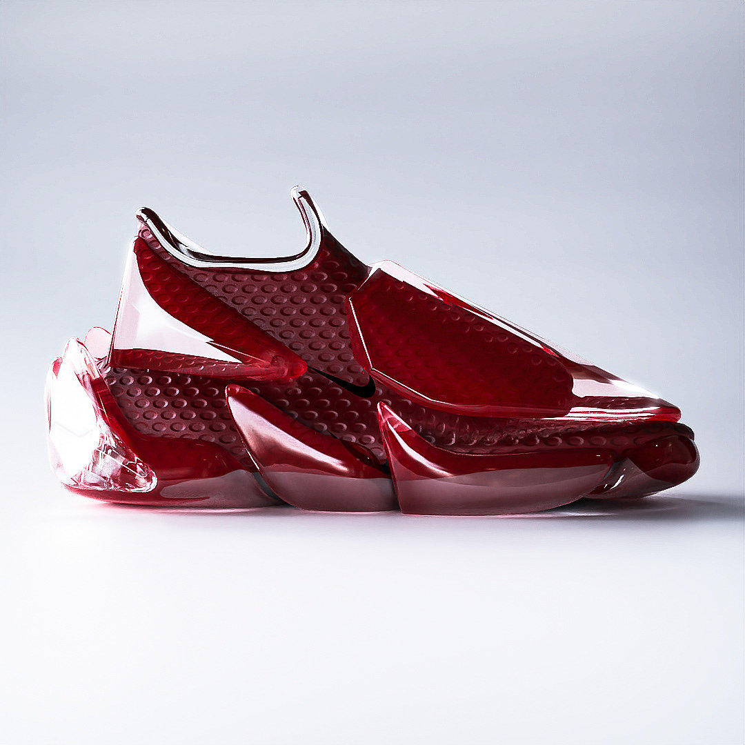 运动鞋，红色，概念设计，