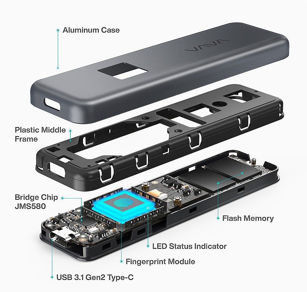 VAVA SSD Touch，智能传感器，存储卡，