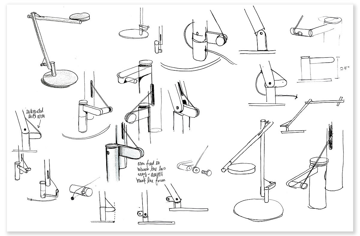 Stasis Task Lamp，台灯设计，金属，