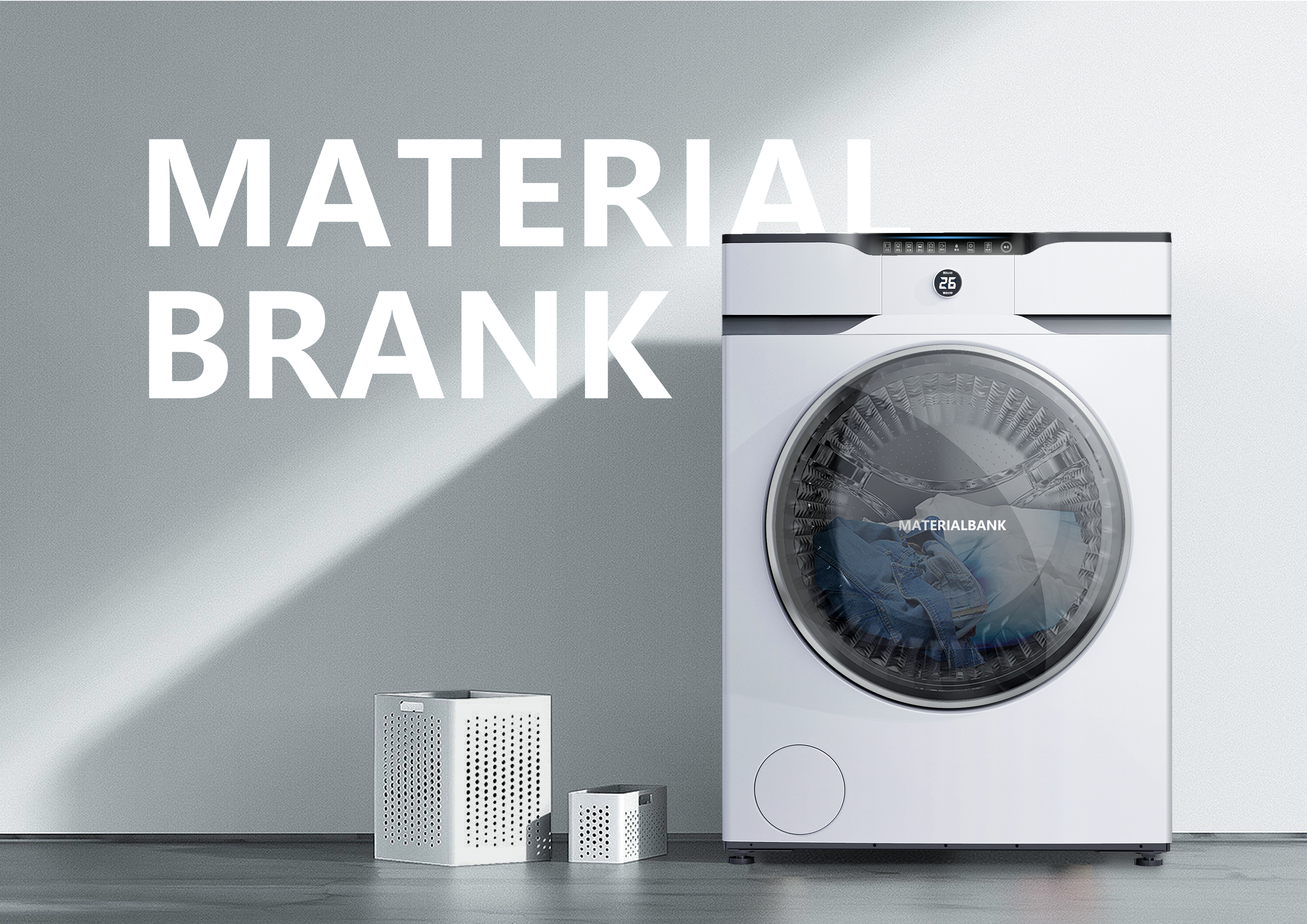 Washing machine appearance and surface treatment design，