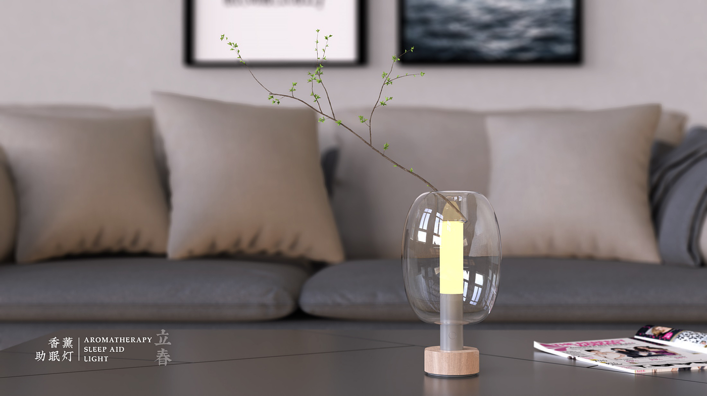 Aromatherapy，Help sleep，Zero blue light，Golden light，