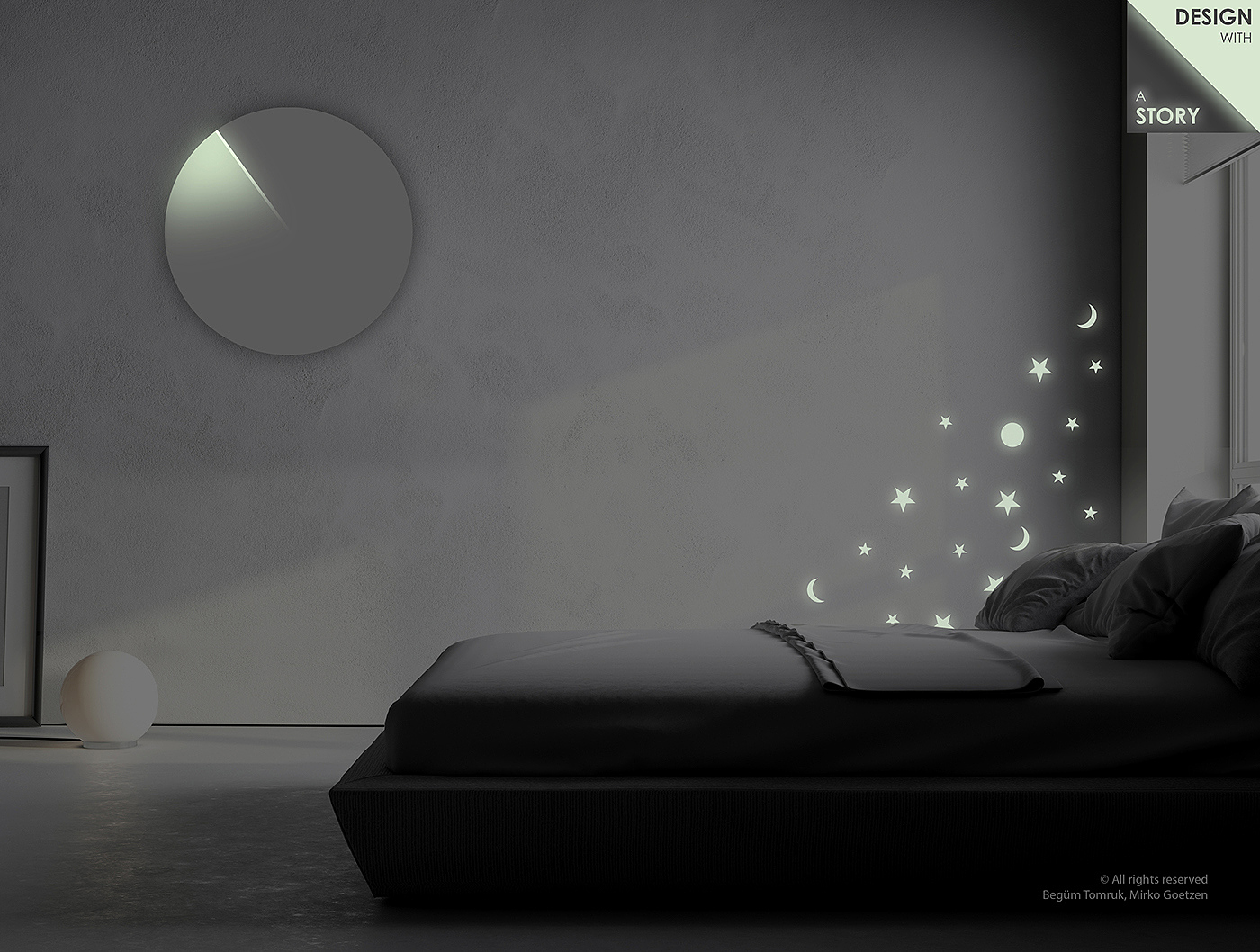 Creative lighting，the moment，Design concept，Lost time，