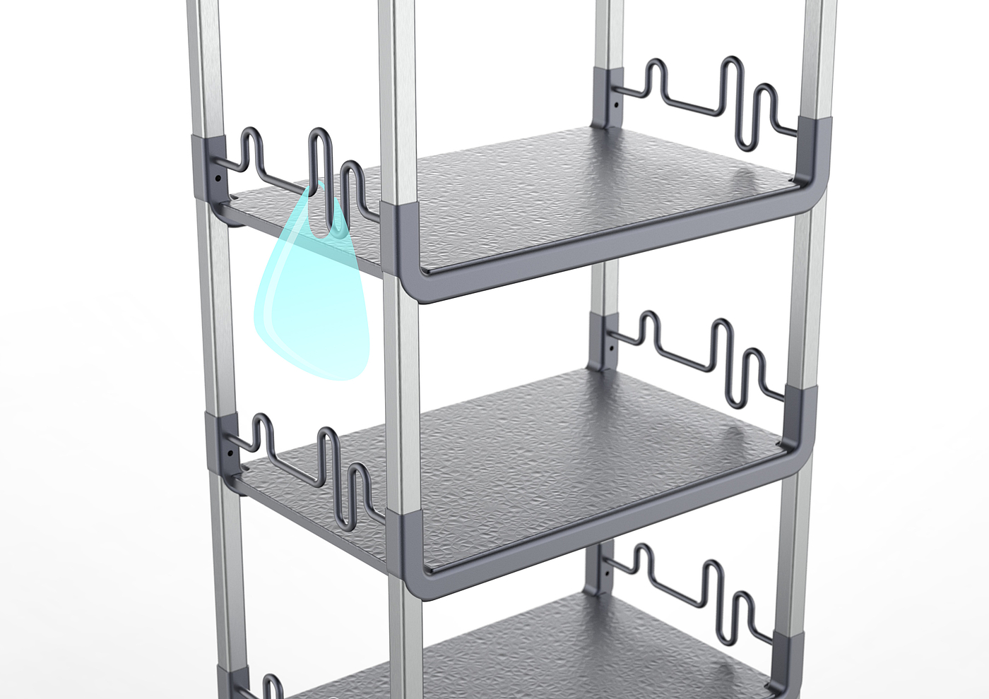 Metal shelf，