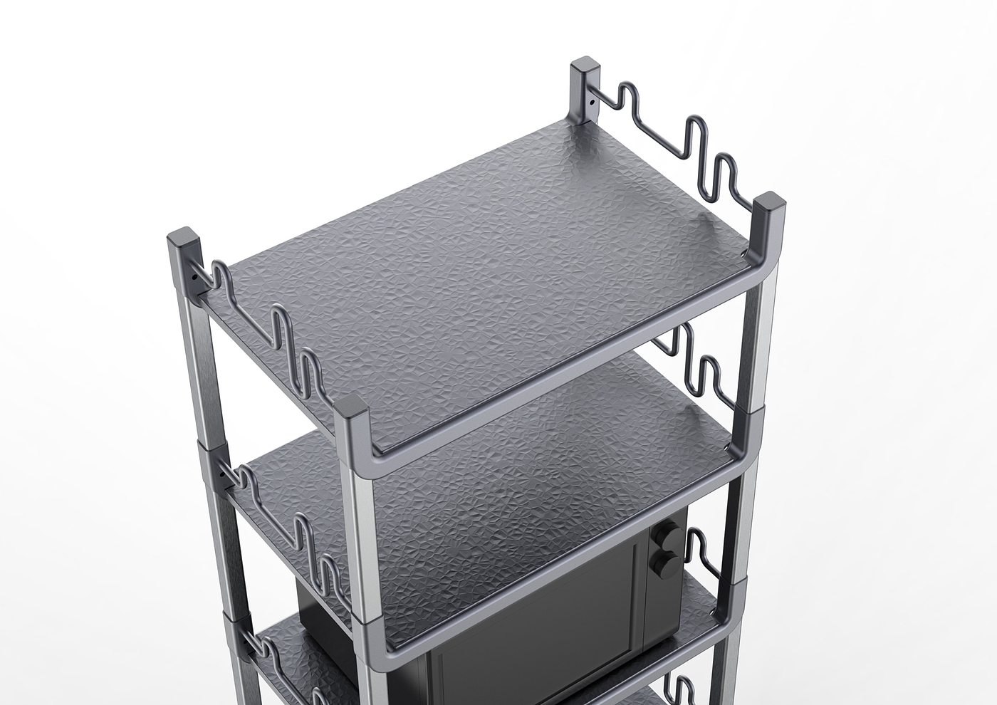 Metal shelf，