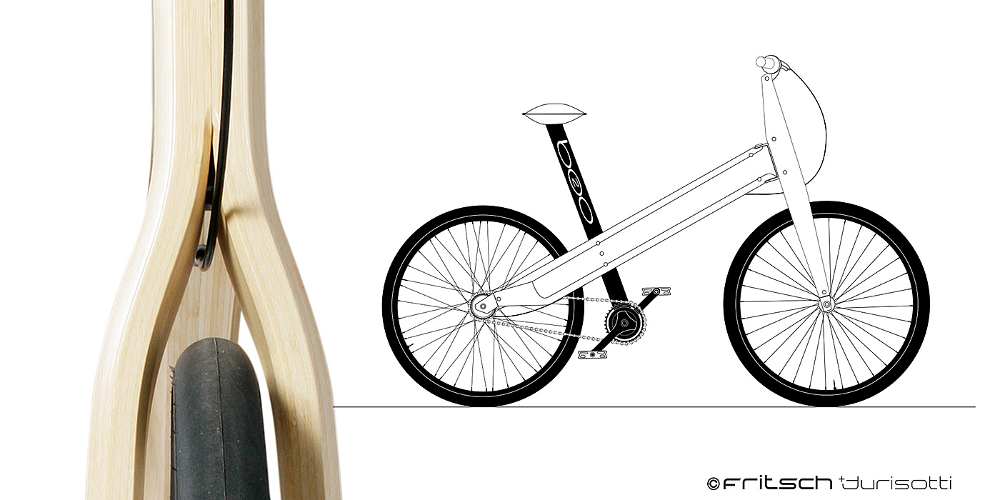 Wood structure，b2o，Bicycle design，