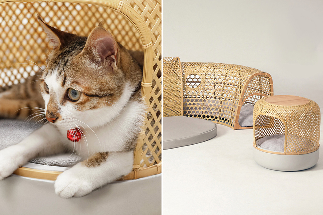 2020 red dot design concept award，Pets，Catyou In A Circle，Cat Furniture，Kitty，Cat tunnel，