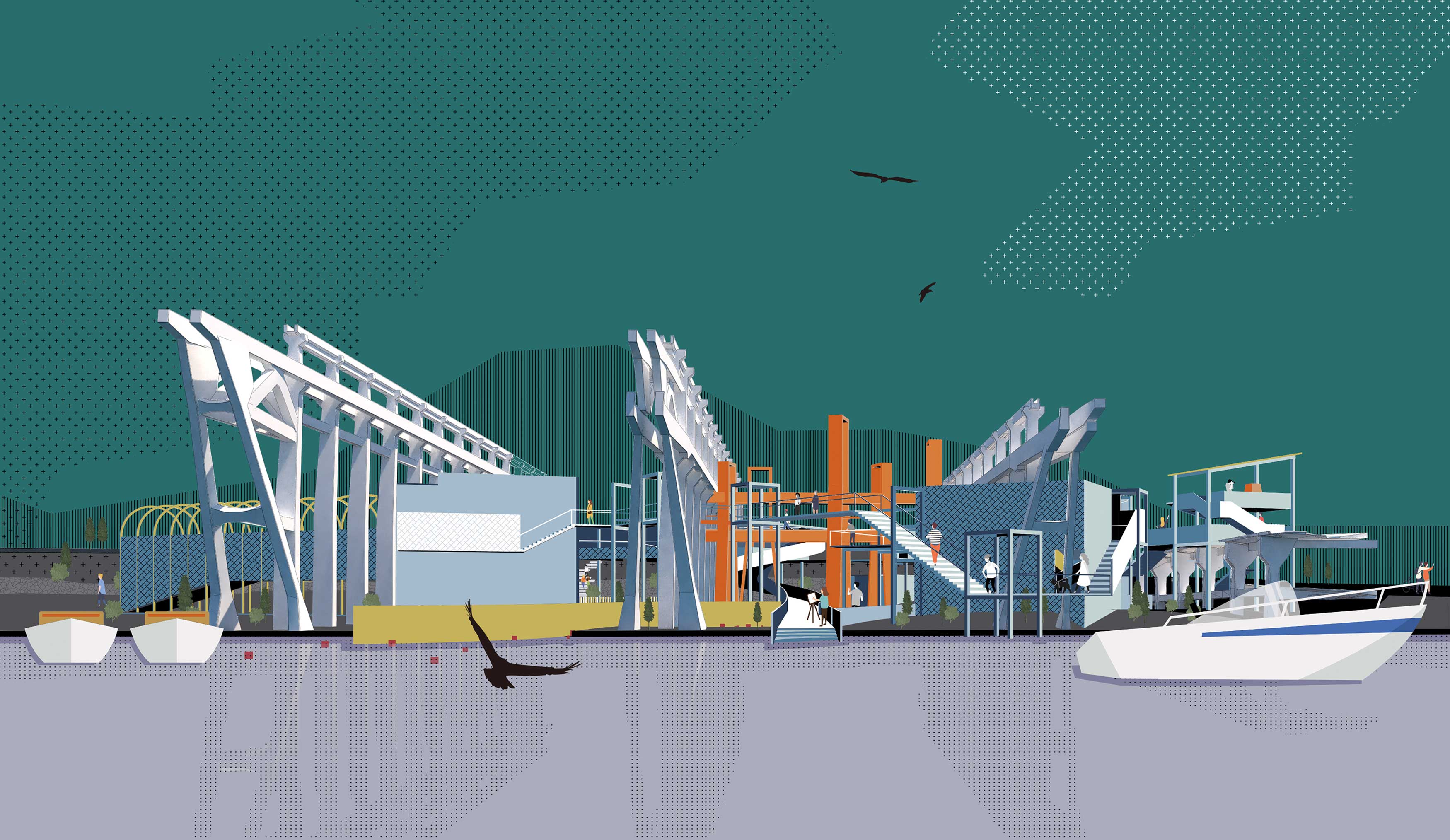 2020 red dot design concept award，Fun with Relics，Agenna shipyard，Symbolic architecture，