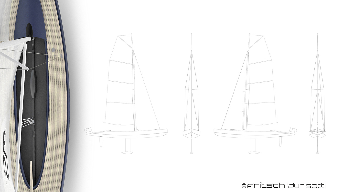 Sailboat design，class2m，go fishing，industrial design，Ship design，