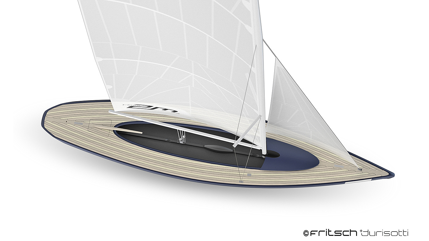 Sailboat design，class2m，go fishing，industrial design，Ship design，