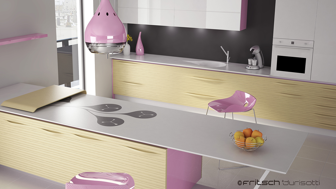 Rainbow goddess，Kitchen design，Home design，industrial design，