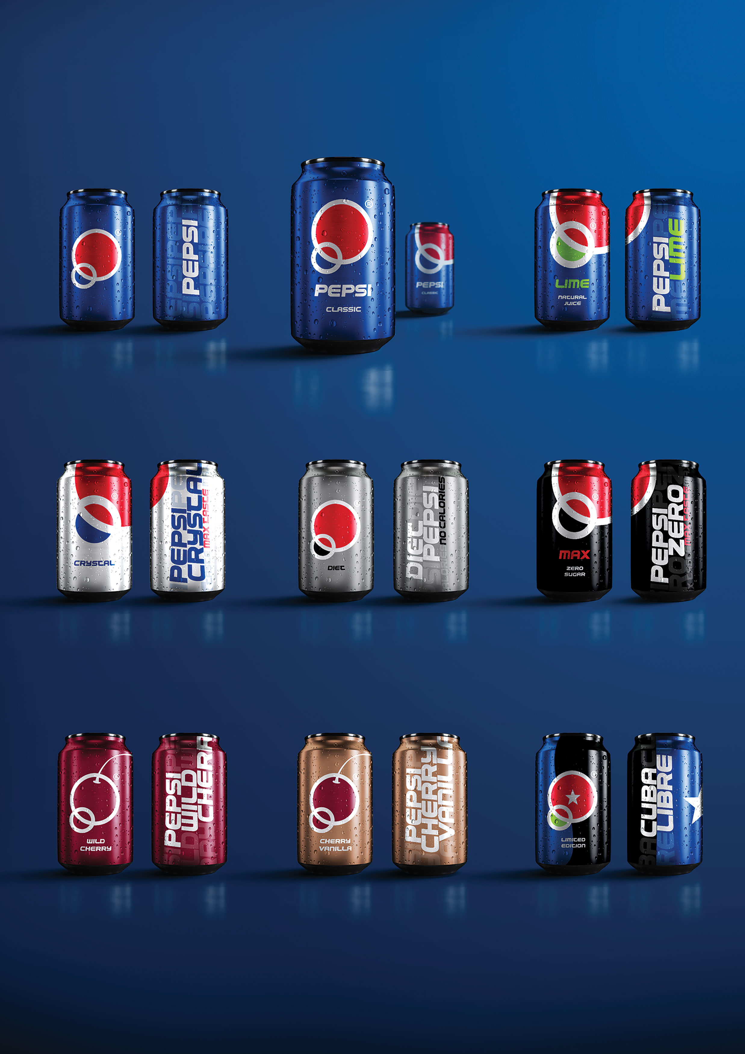 2020 red dot design concept award，Pepsi Brand，New brand logo，Pepsi Cola，packing，