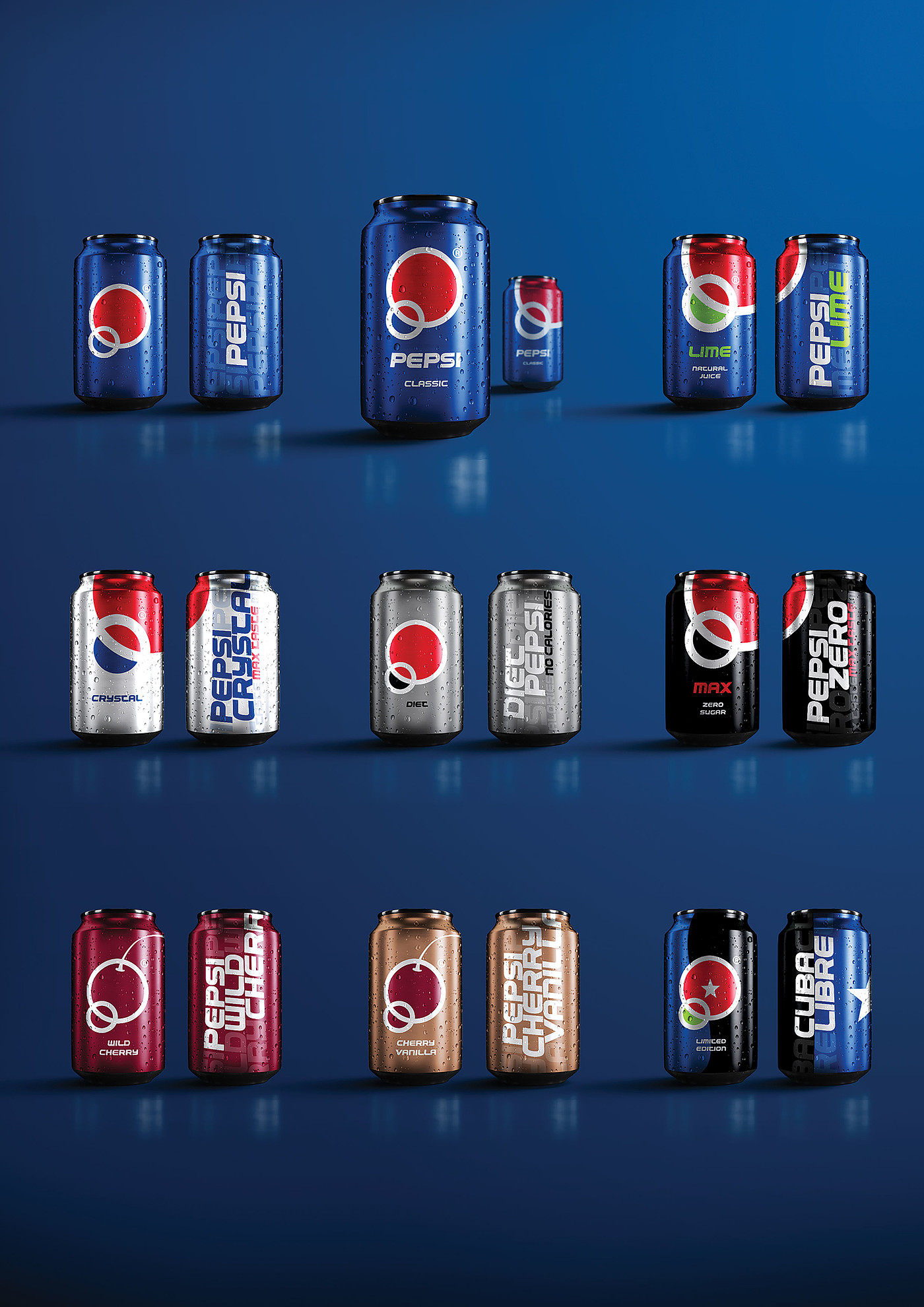 2020 red dot design concept award，Pepsi Brand，New brand logo，Pepsi Cola，packing，