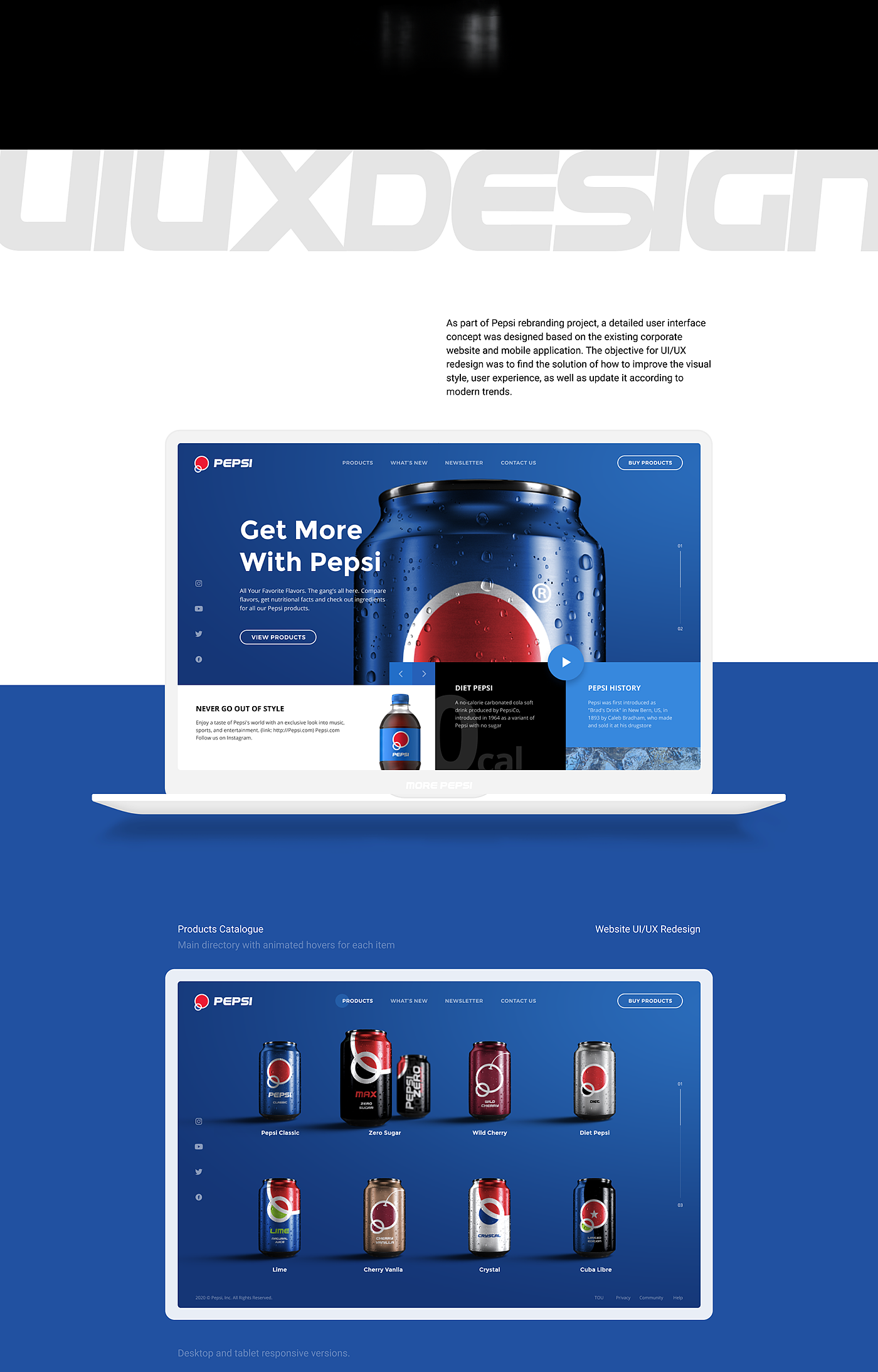 2020 red dot design concept award，Pepsi Brand，New brand logo，Pepsi Cola，packing，