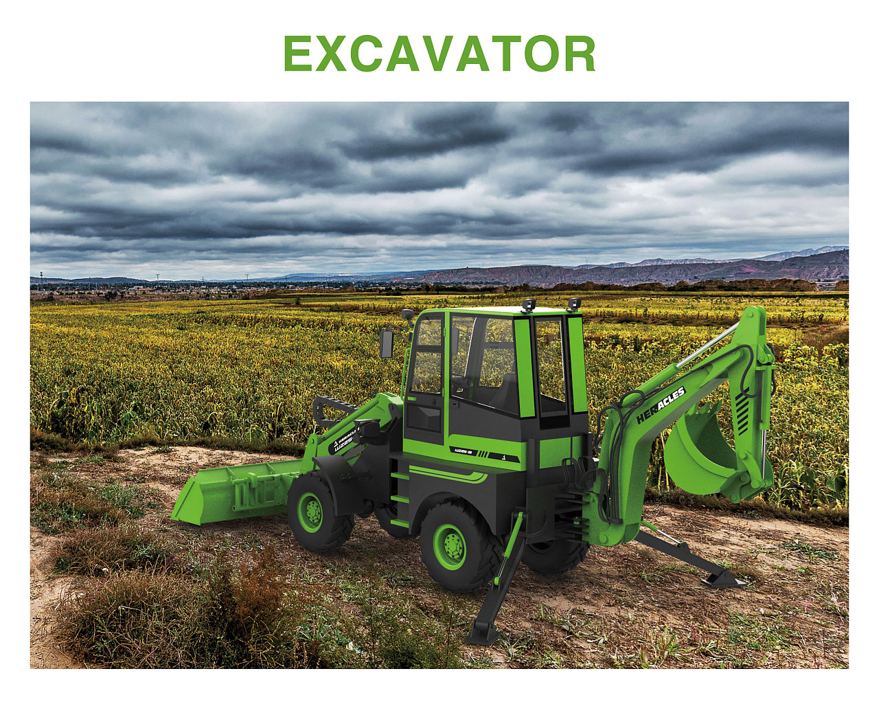 industrial design，construction machinery，Tools and equipment，excavating machinery，multi-function，Appearance design，Coating design，Color matching，