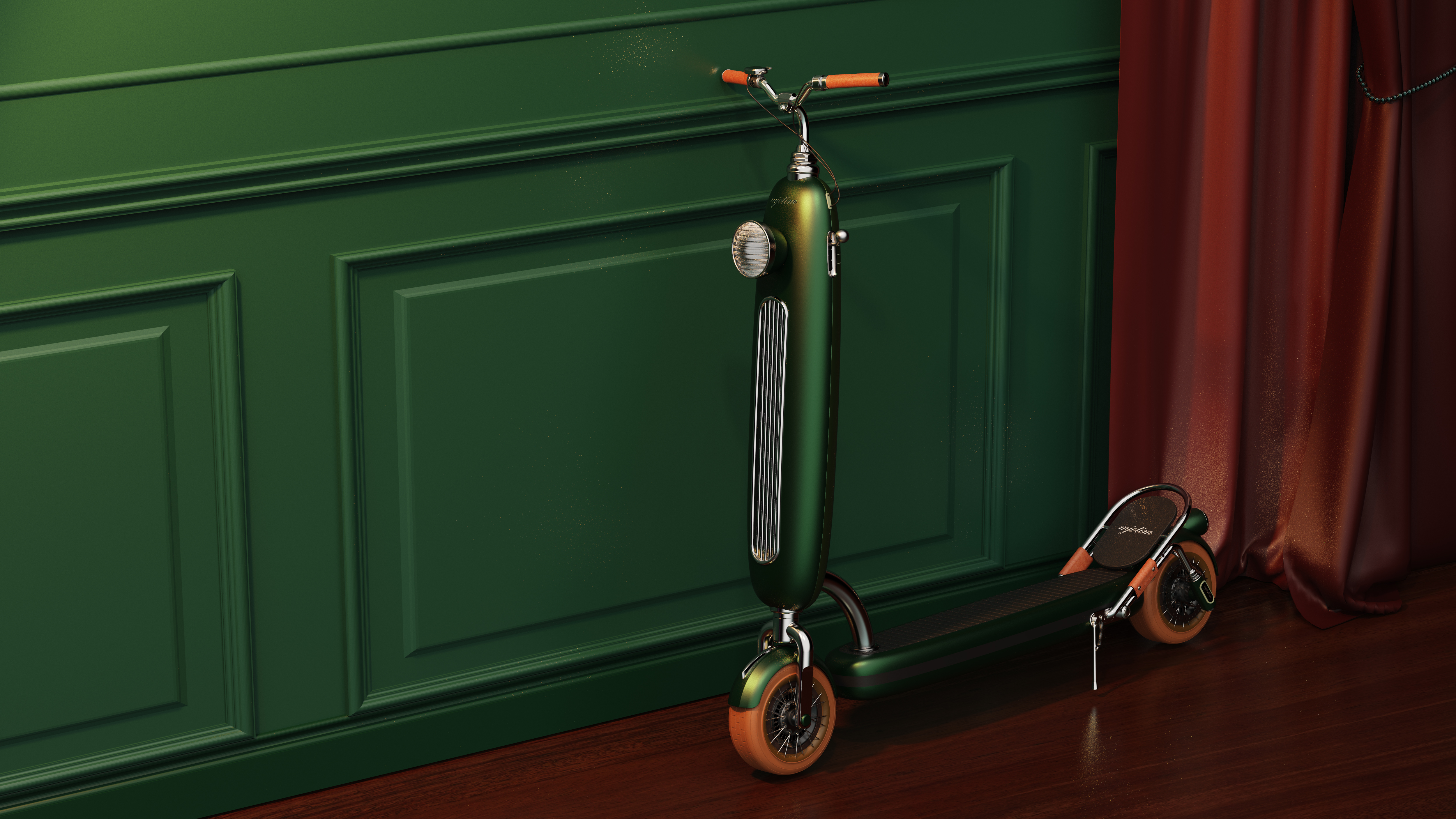 product design，industrial design，Keyshot rendering，Scooter，sample reels，