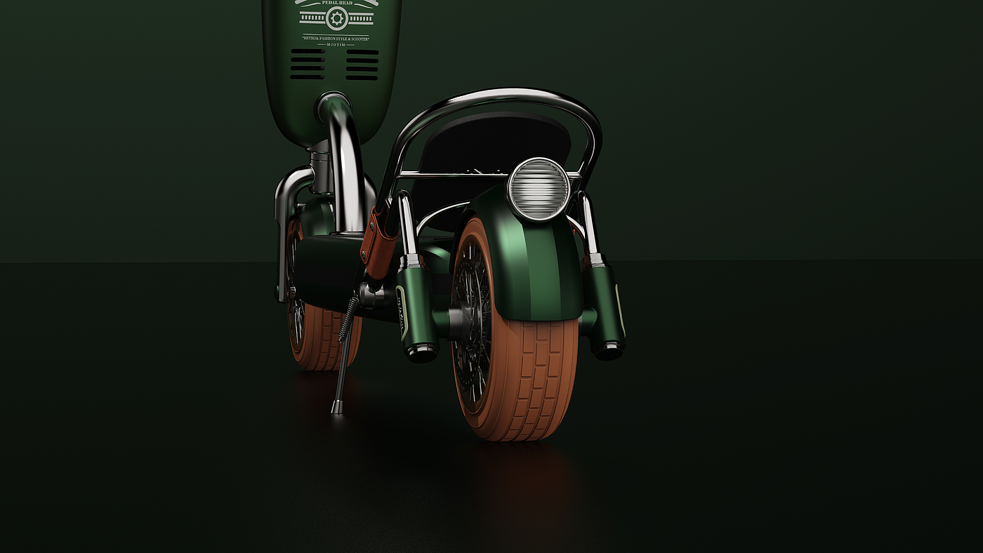 product design，industrial design，Keyshot rendering，Scooter，sample reels，