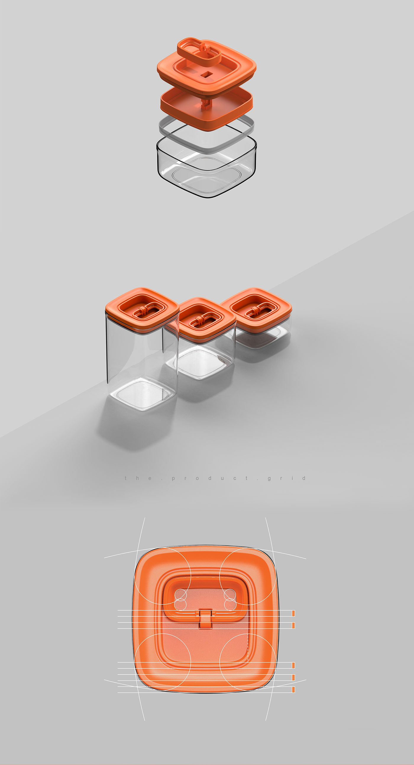 Storage tank，food，kitchenware，seal up，Minimalism，