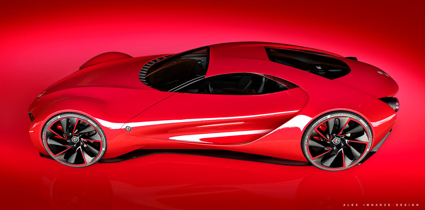 alfa romeo ，6C automobile，Automobile design，the acme，sexy，gules，