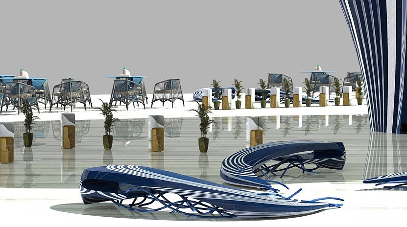 Whale bionics, sense of line, outdoor exhibition hall, architectural design，