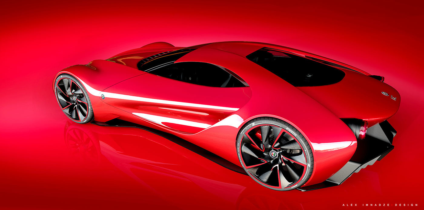 alfa romeo ，6C automobile，Automobile design，the acme，sexy，gules，