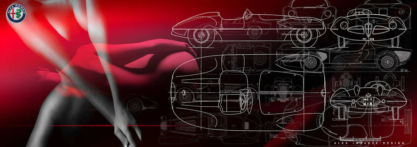 alfa romeo ，6C automobile，Automobile design，the acme，sexy，gules，