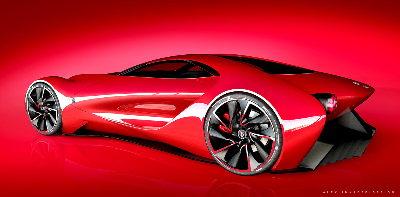 alfa romeo ，6C automobile，Automobile design，the acme，sexy，gules，