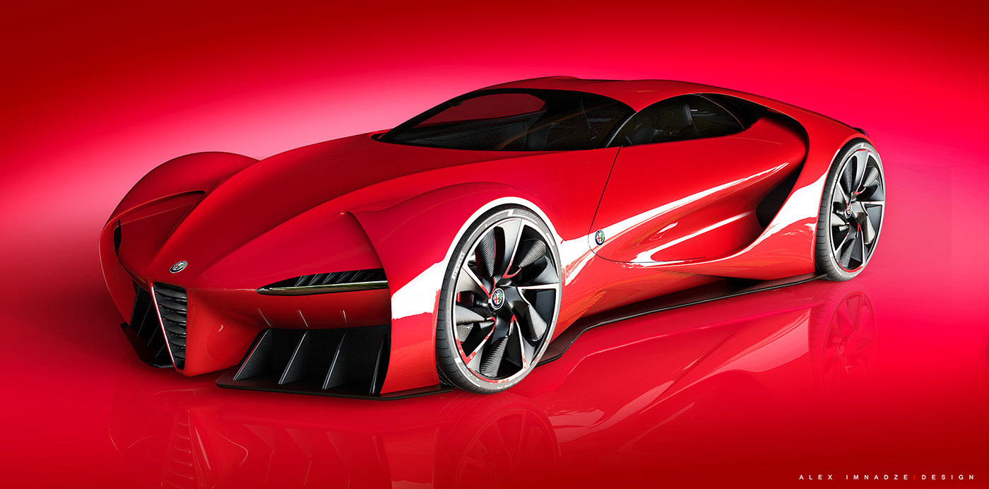 alfa romeo ，6C automobile，Automobile design，the acme，sexy，gules，
