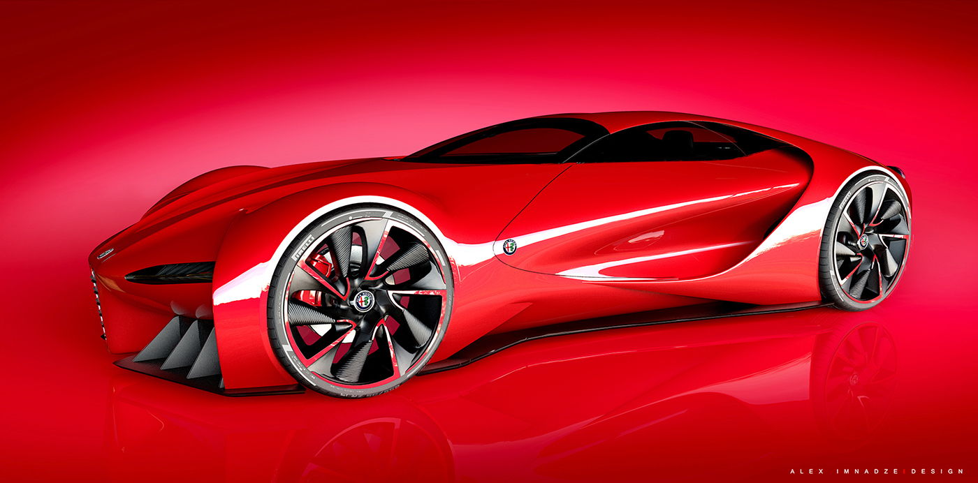 alfa romeo ，6C automobile，Automobile design，the acme，sexy，gules，