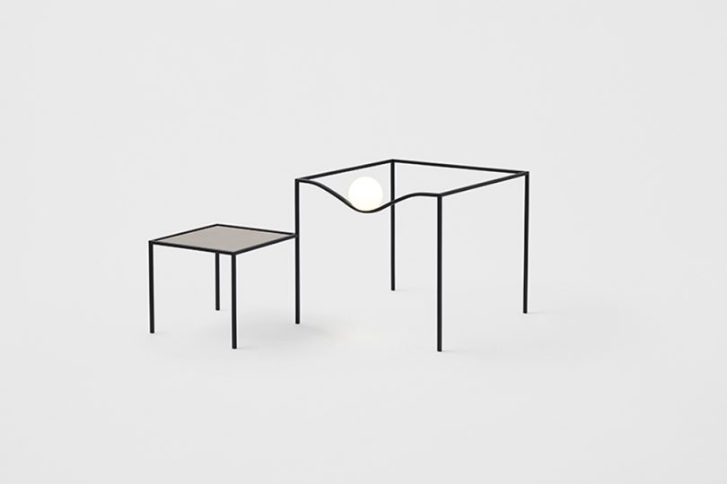 Outdoor lighting，Nendo design products，Metal structure，lamps and lanterns，Soft shape，