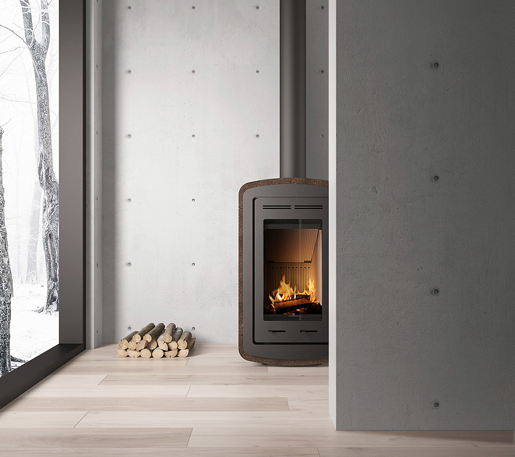 cork，fireplace，furniture design ，Steel pipe，