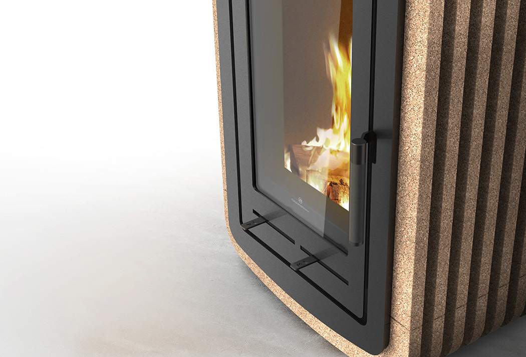 cork，fireplace，furniture design ，Steel pipe，