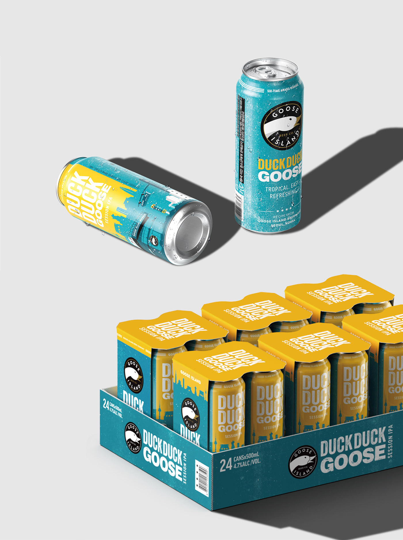 DuckDuckGoose，packing design，blue，