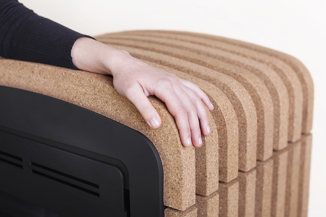 cork，fireplace，furniture design ，Steel pipe，